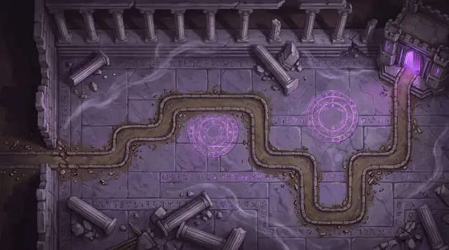 The Sundered Causeway map painting