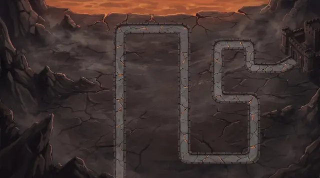 The Cinder Ring map painting